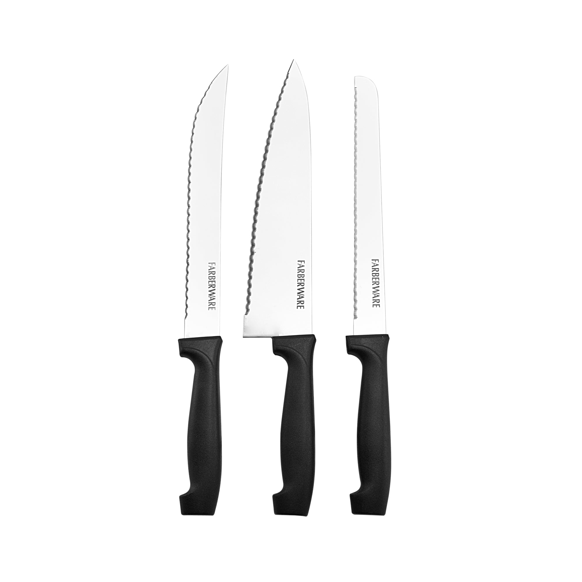 Never Needs Sharpening Knife Set with Block, 18-Piece Set