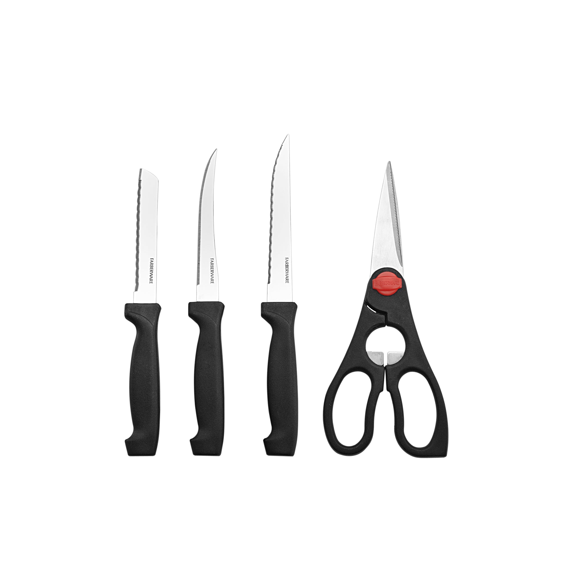 Never Needs Sharpening Knife Set with Block, 18-Piece Set