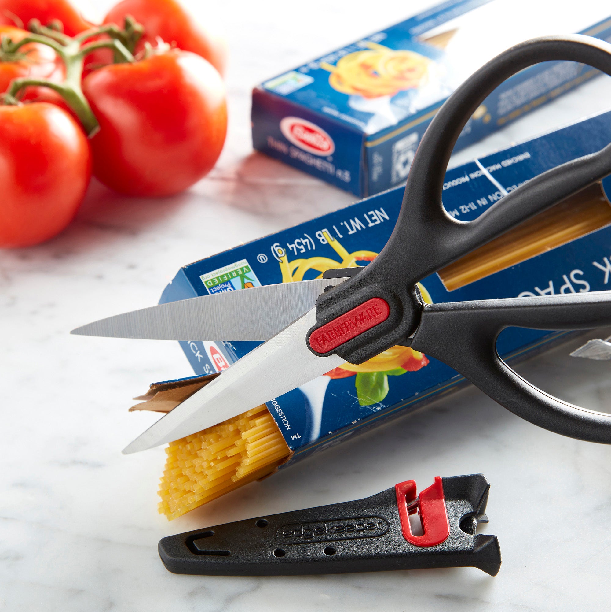 Farberware Self-Sharpening Stainless Steel All-Purpose Shears with Edgekeeper Sleeve