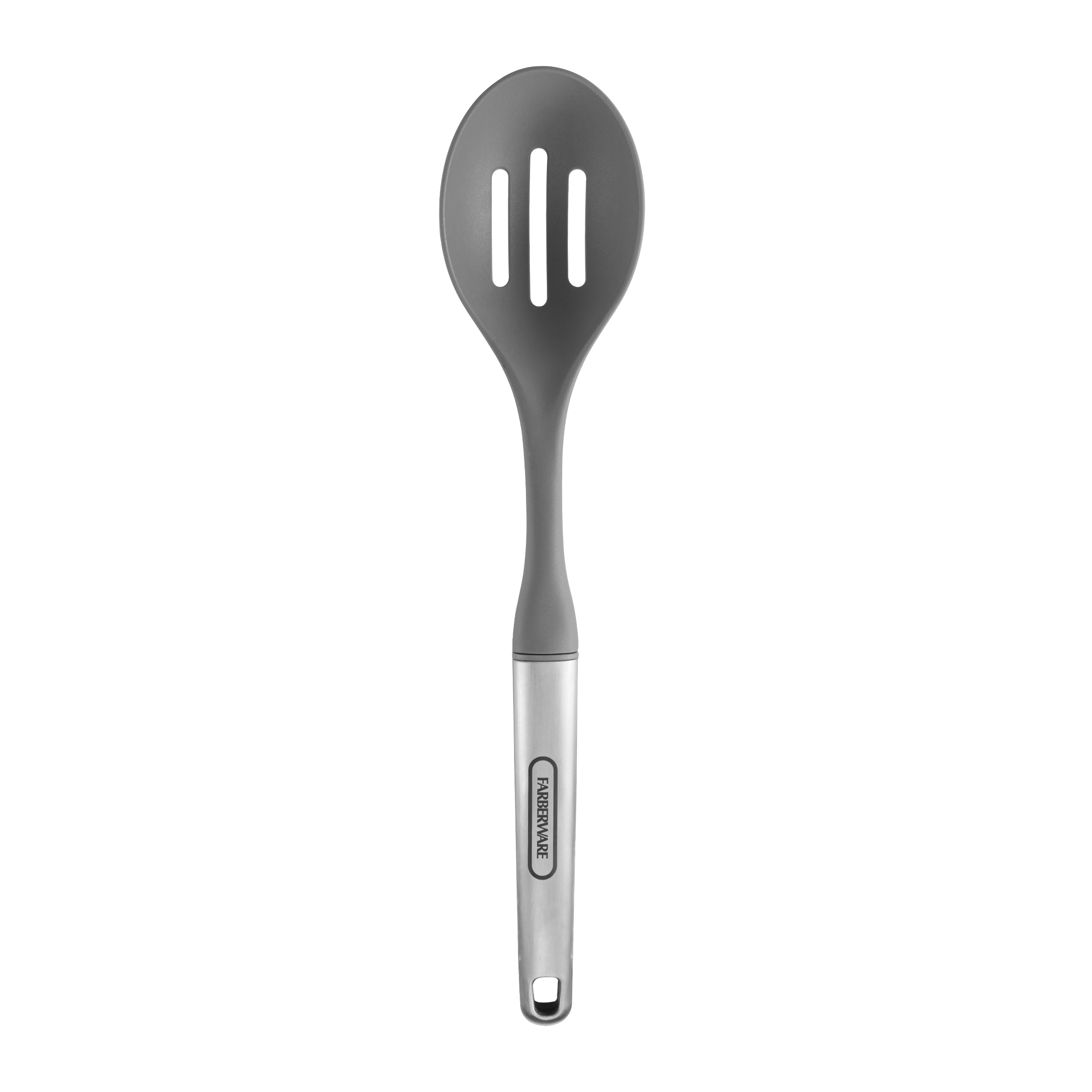 Pro Stainless Steel Soft Slotted Spoon, Gray