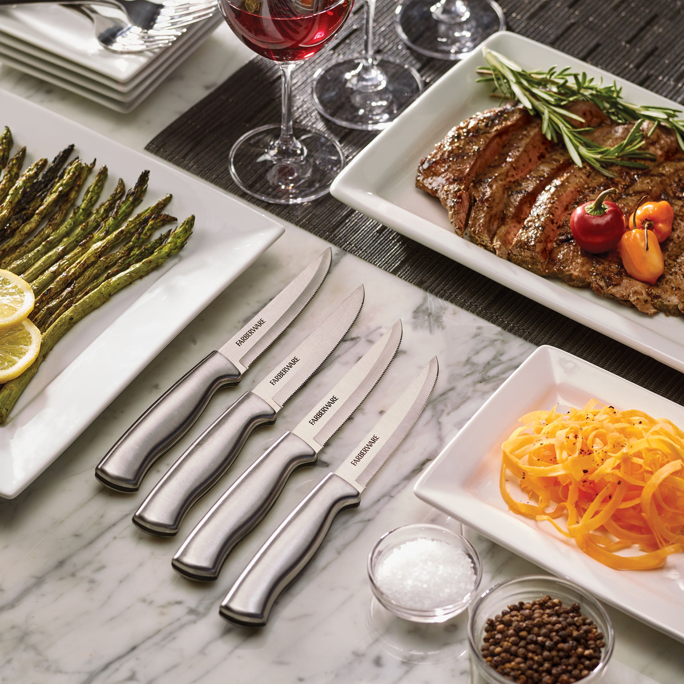 Stainless Steel Steak Knives, 8-Piece Set