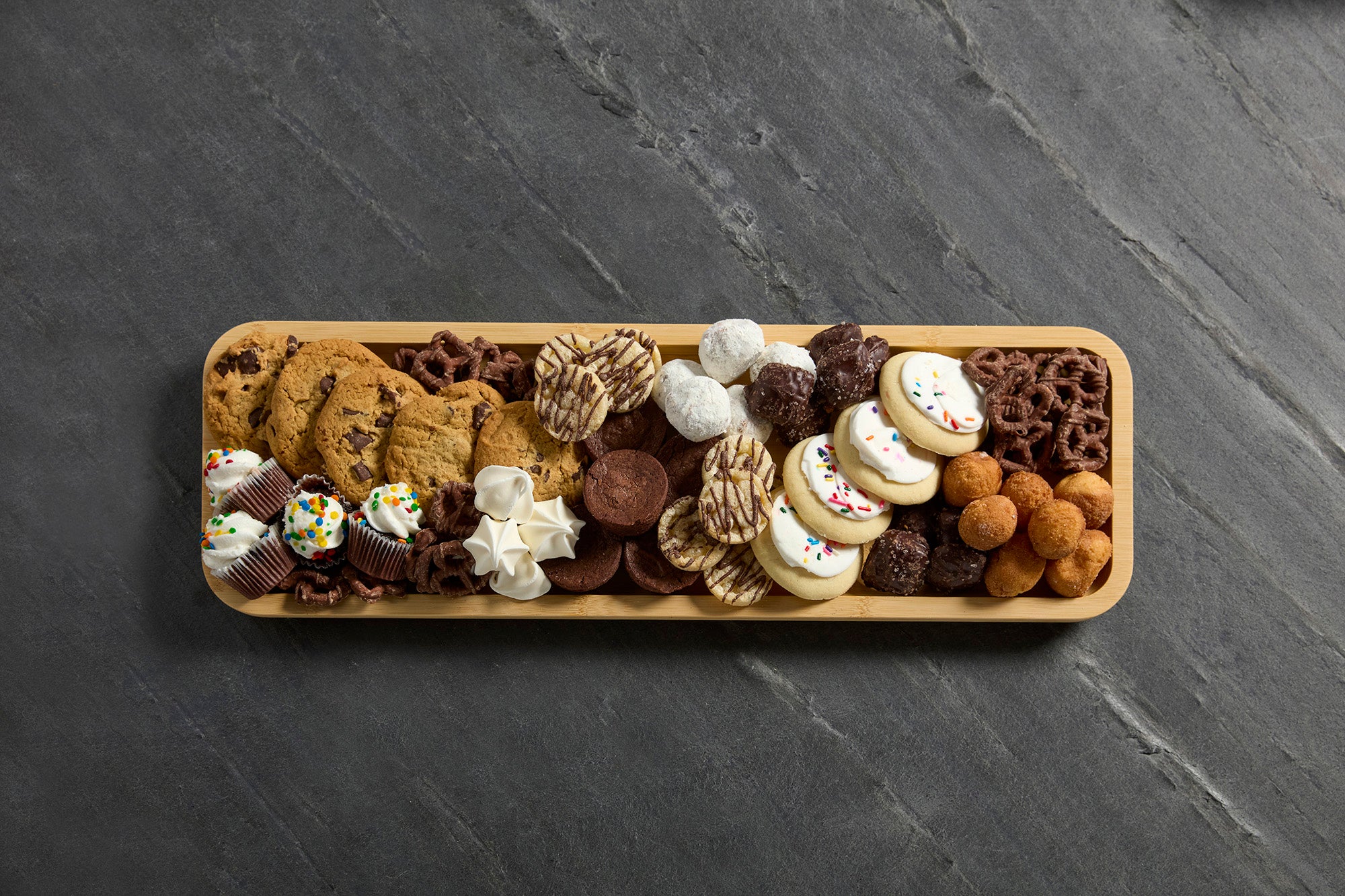 Farberware Rectangular Build-a-Board Cutting Board with Single Compartment and Clear Locking Lid for Charcuterie, Snacks, and More - Make it. Take it. Enjoy it, 7x22 Inch, Bamboo