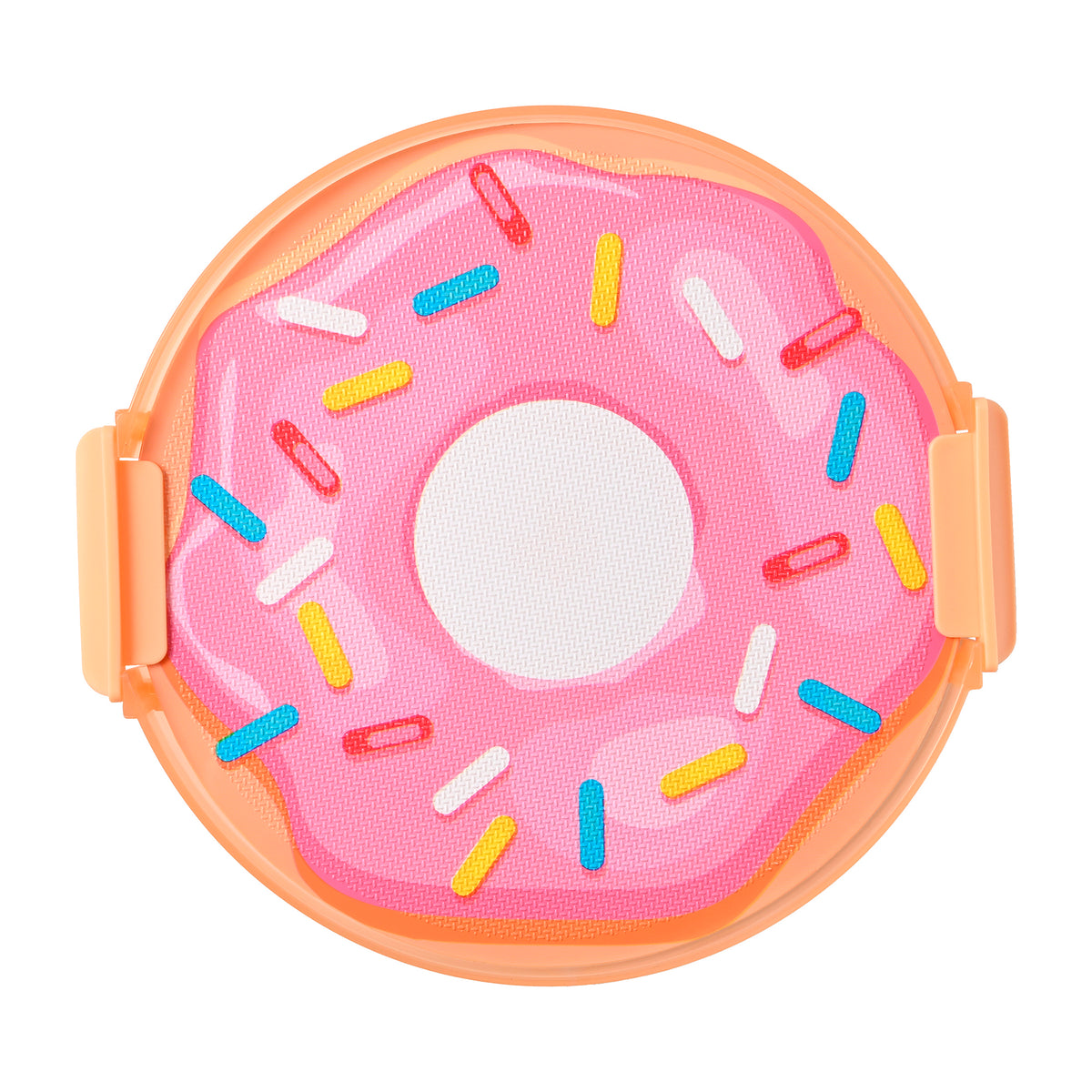 Snacklebox 8-Inch Donut Snack Box with Cutting Board Lid