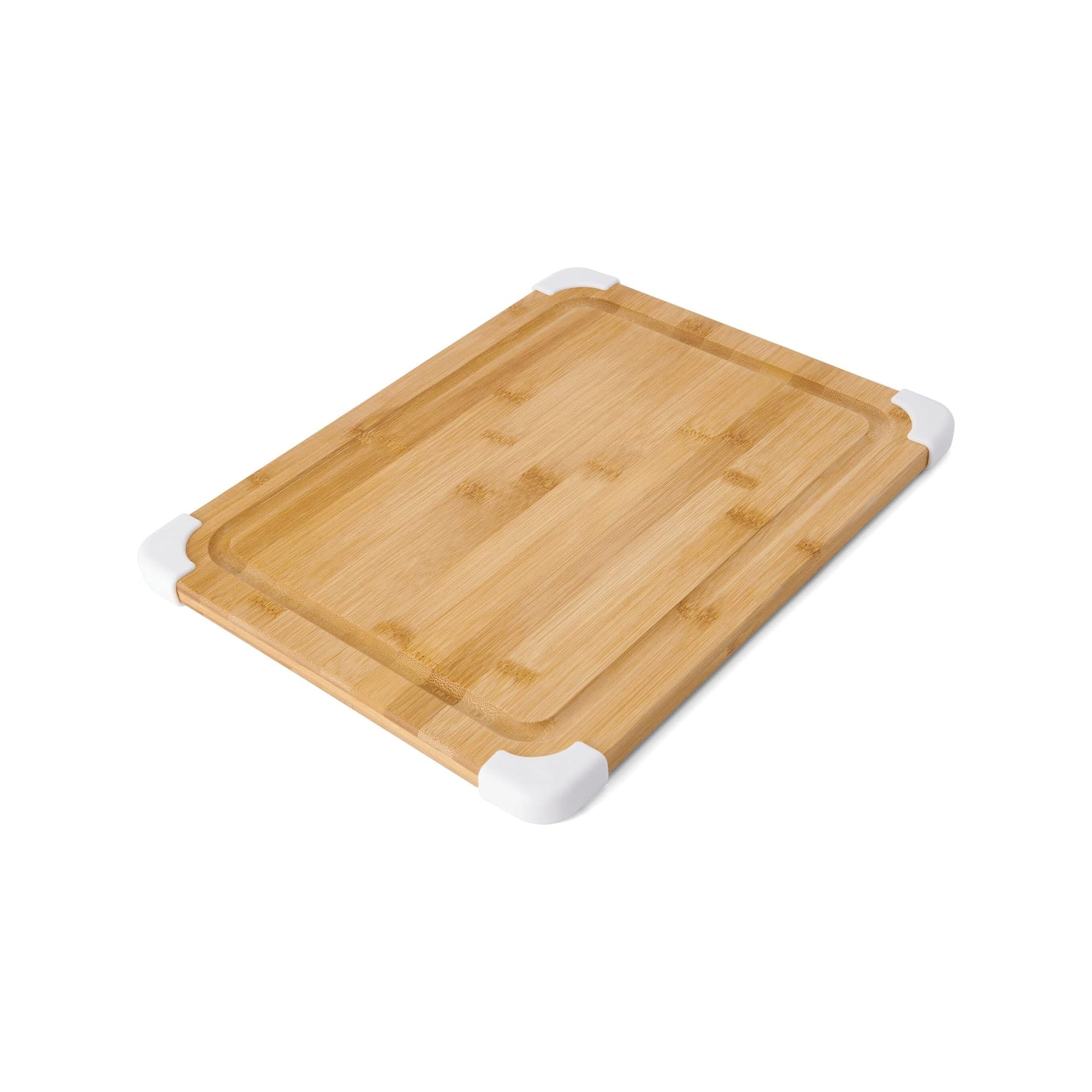 Nonslip Bamboo Cutting Board with Juice Groove, 11″x14″