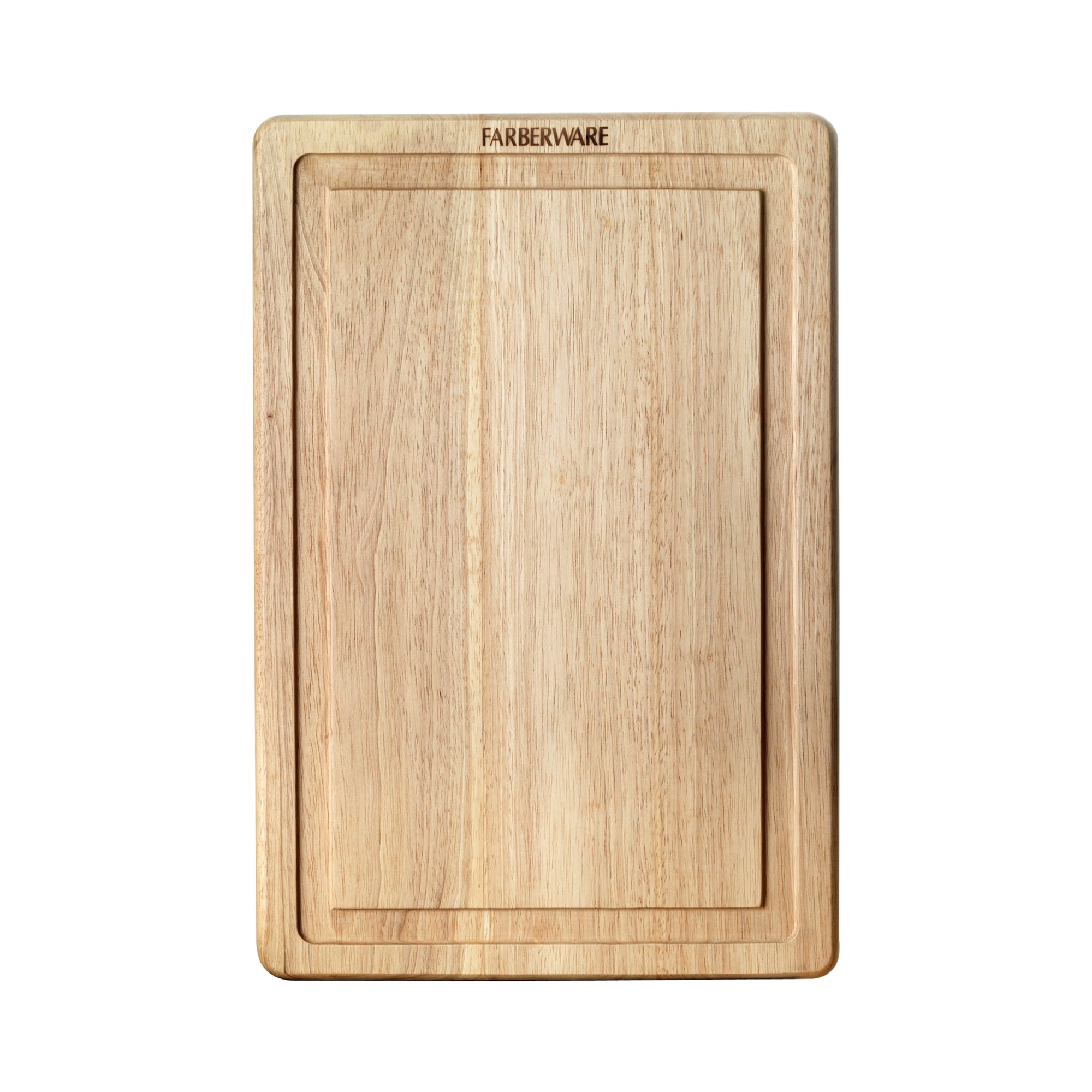 Hardwood Cutting Board With Drip Groove Trench, 12x18"