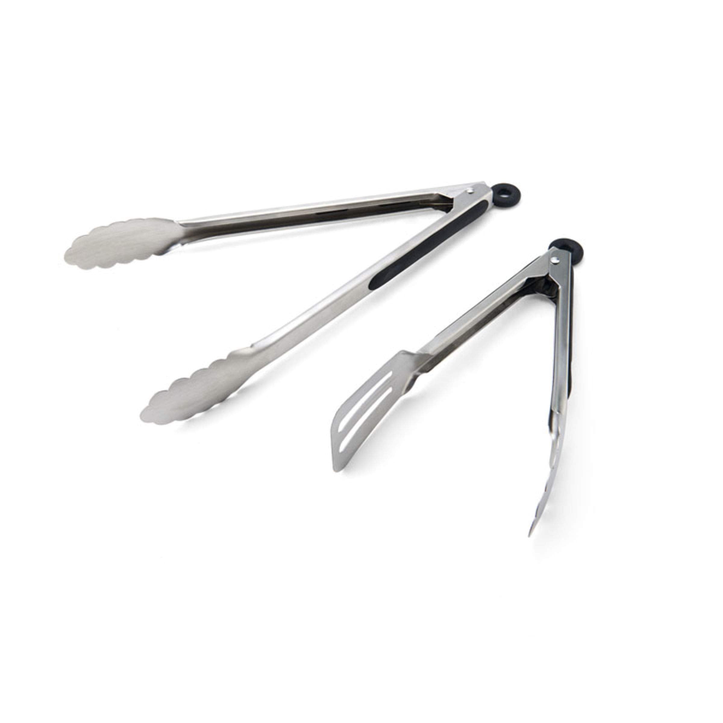 Classic Stainless Steel Tongs Set of 2 (10″/13″)