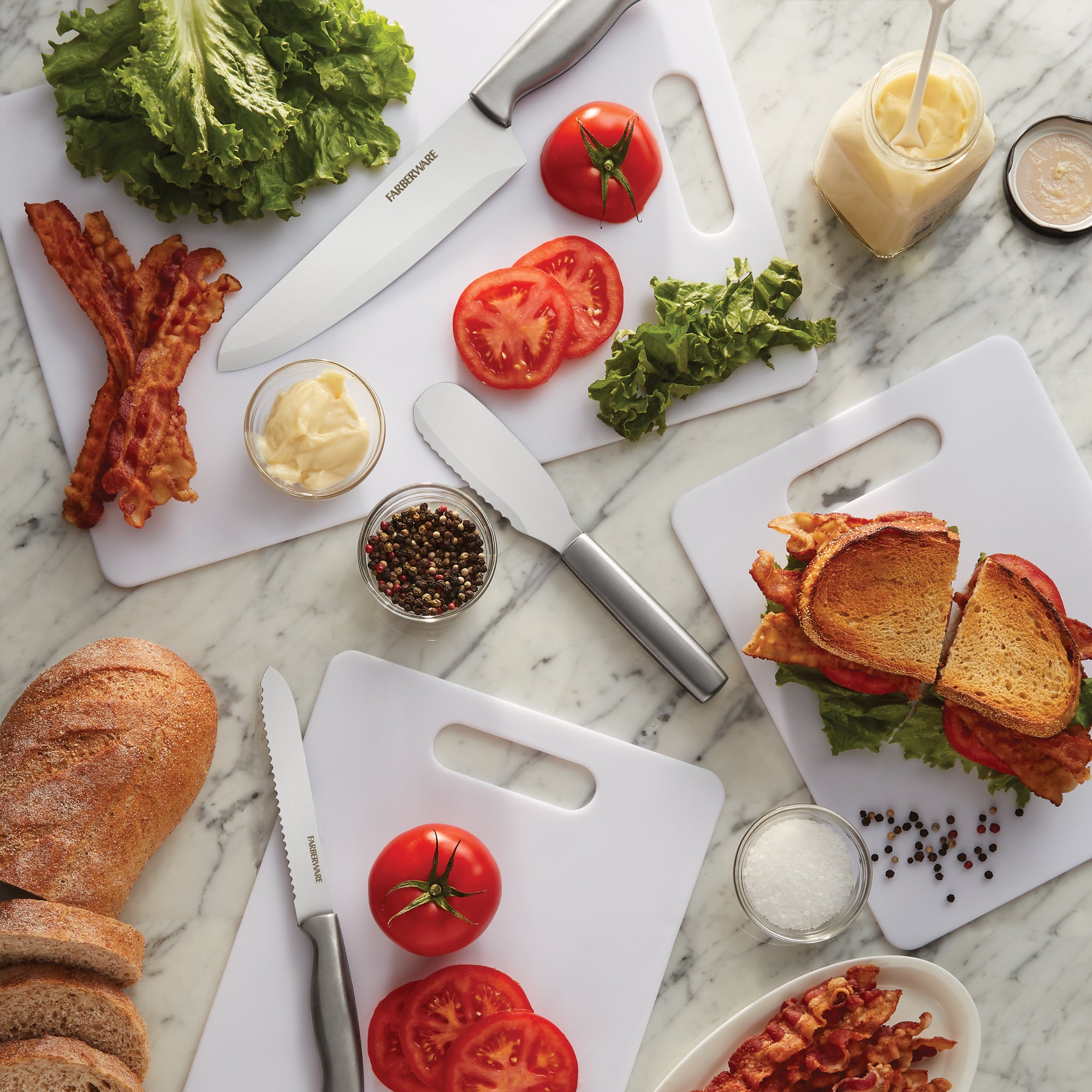 Plastic Cutting Board Set, 3-Piece Set