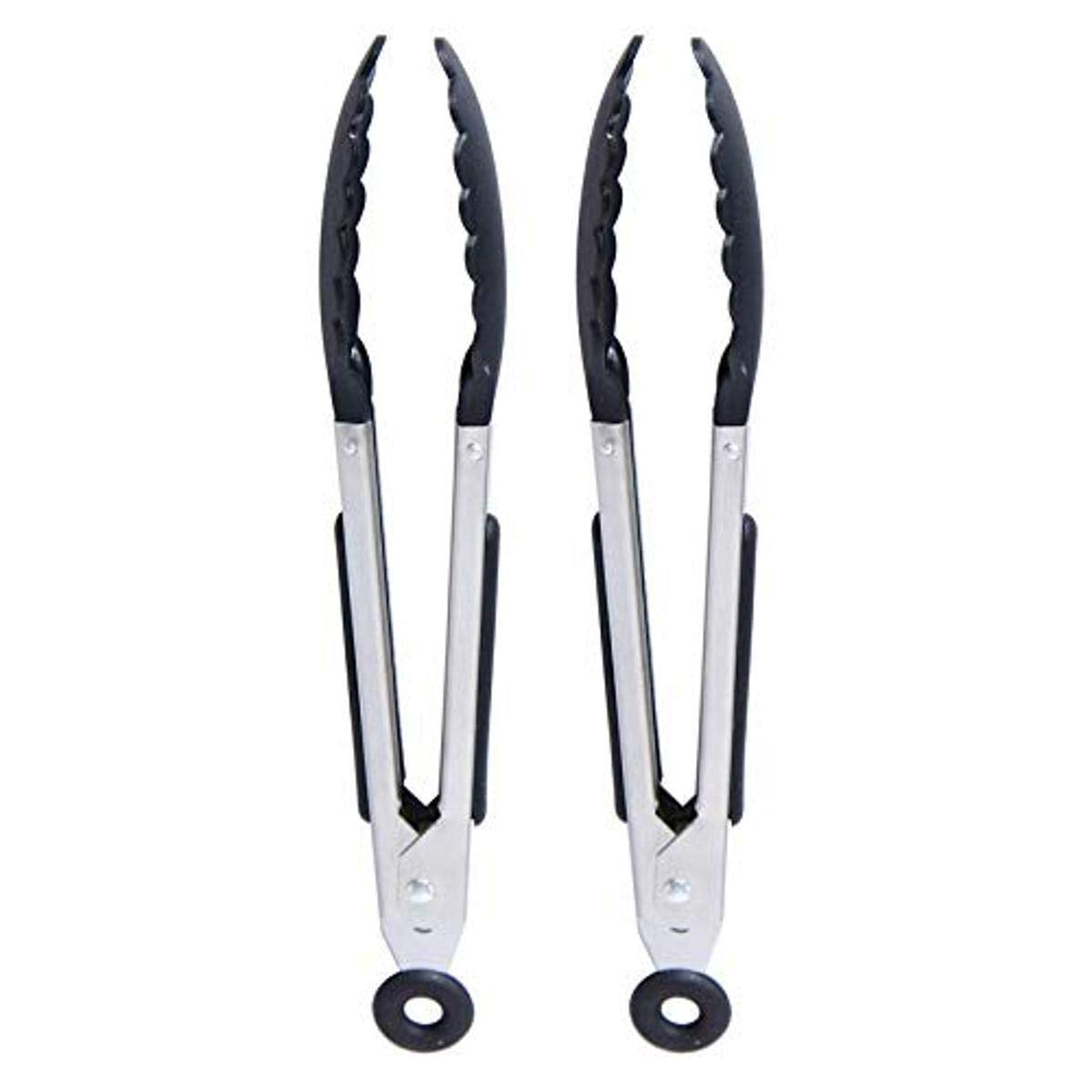 Classic Mini Tongs, Nylon Tips, Set Of 2