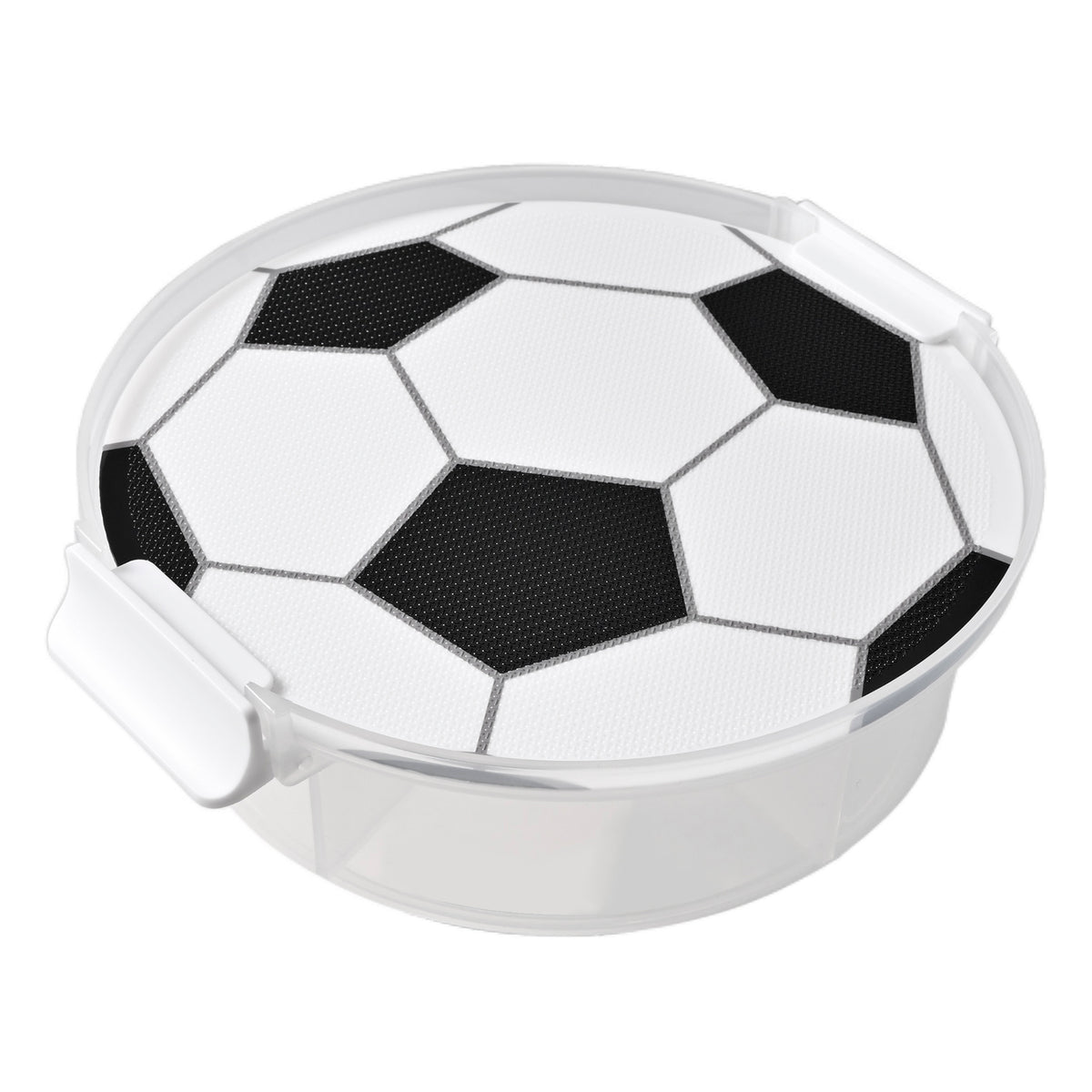 Snacklebox 8-Inch Soccer Ball Snack Box with Cutting Board Lid