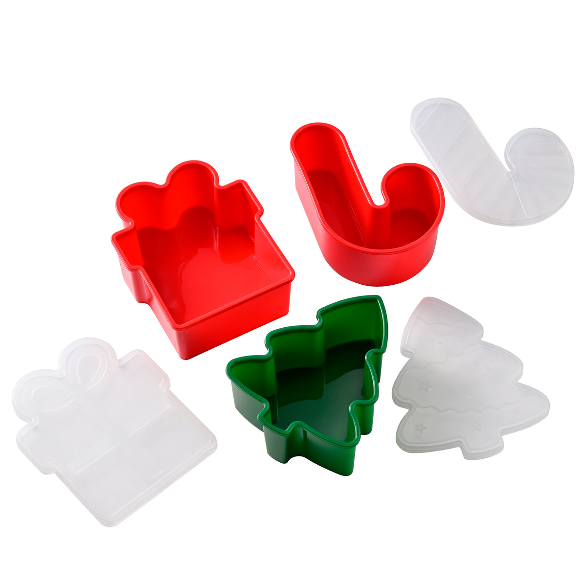 Snacklebox 3-Piece Mini Christmas Snack Containers