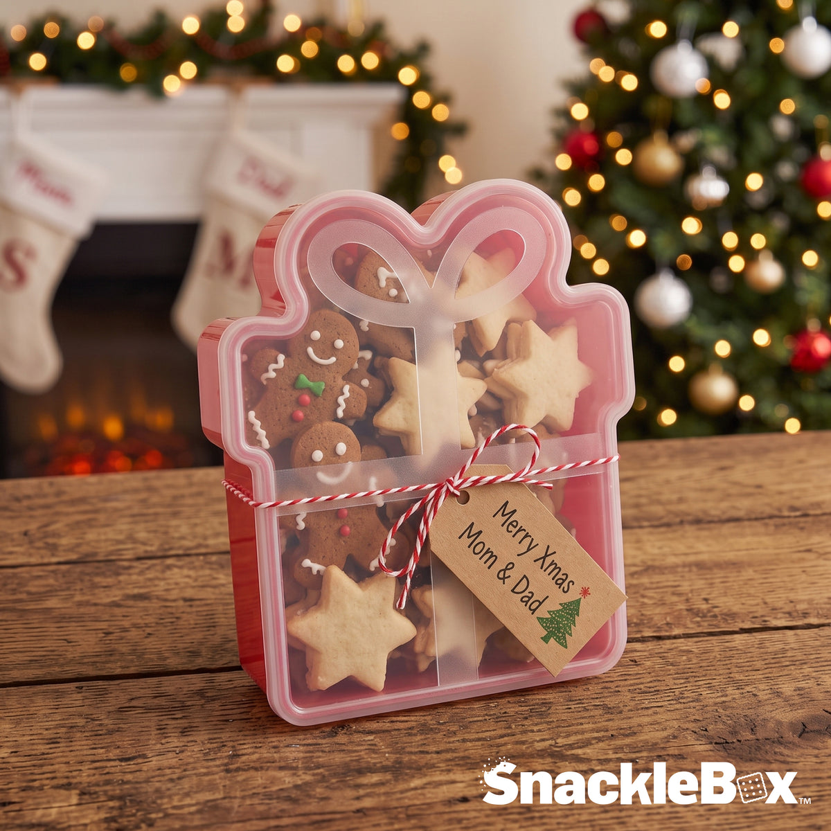 Snacklebox 3-Piece Mini Christmas Snack Containers