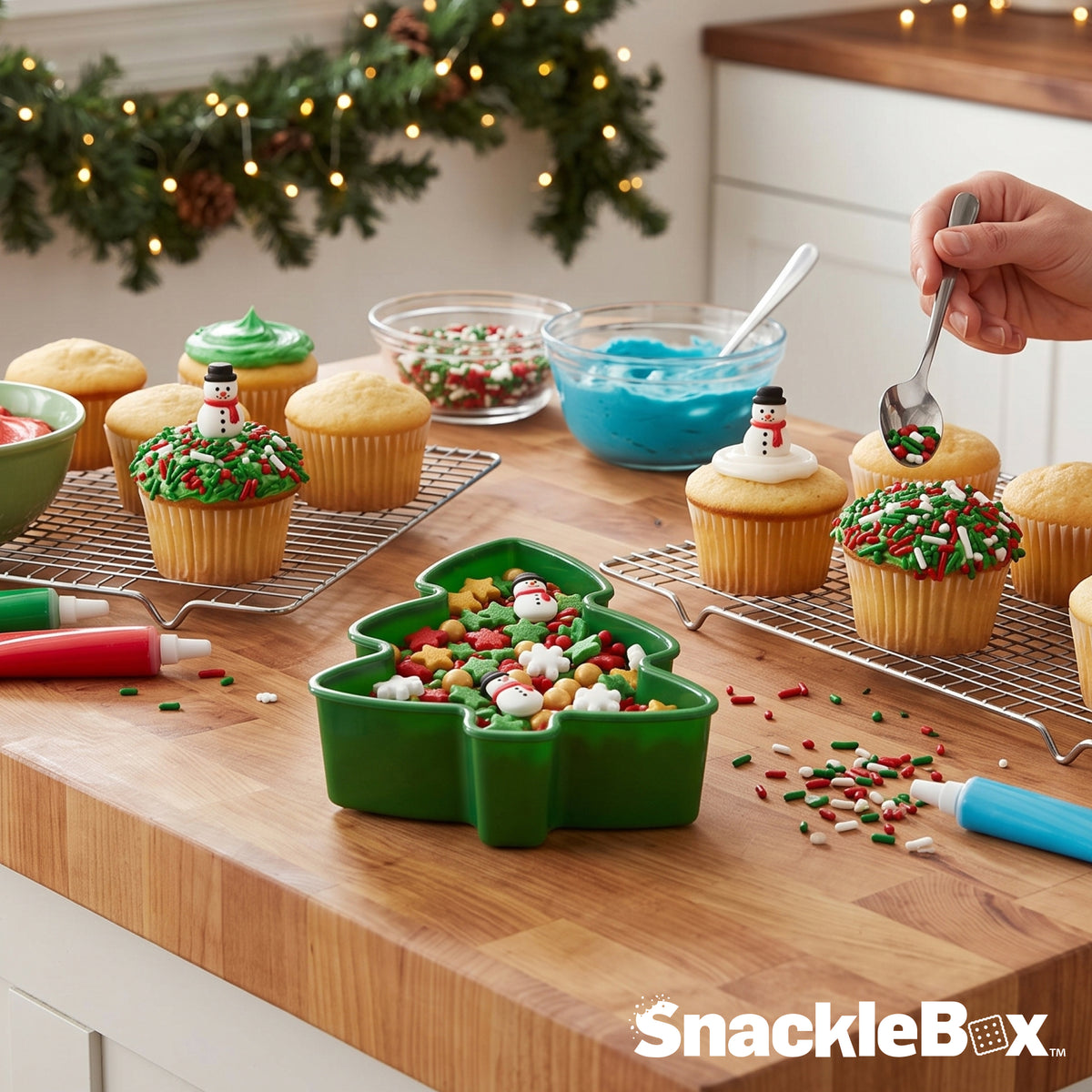 Snacklebox 3-Piece Mini Christmas Snack Containers
