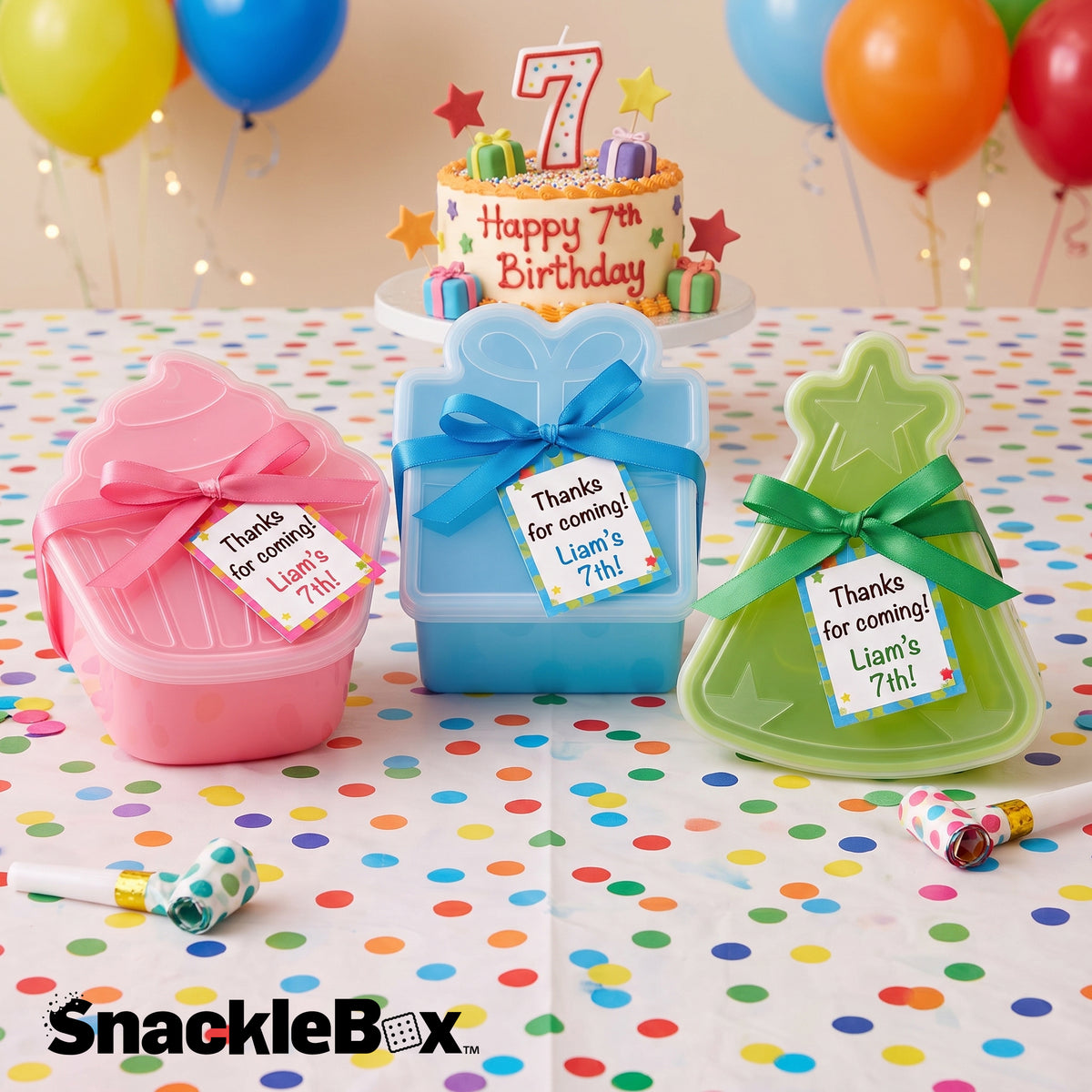 Snacklebox 3-Piece Mini Celebration Snack Containers