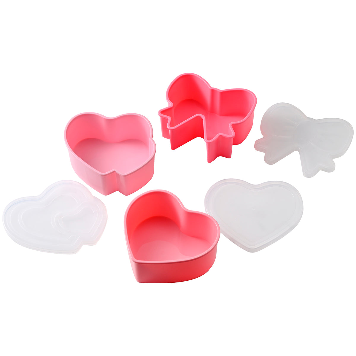 Snacklebox 3-Piece Mini Valentine's Day Snack Containers