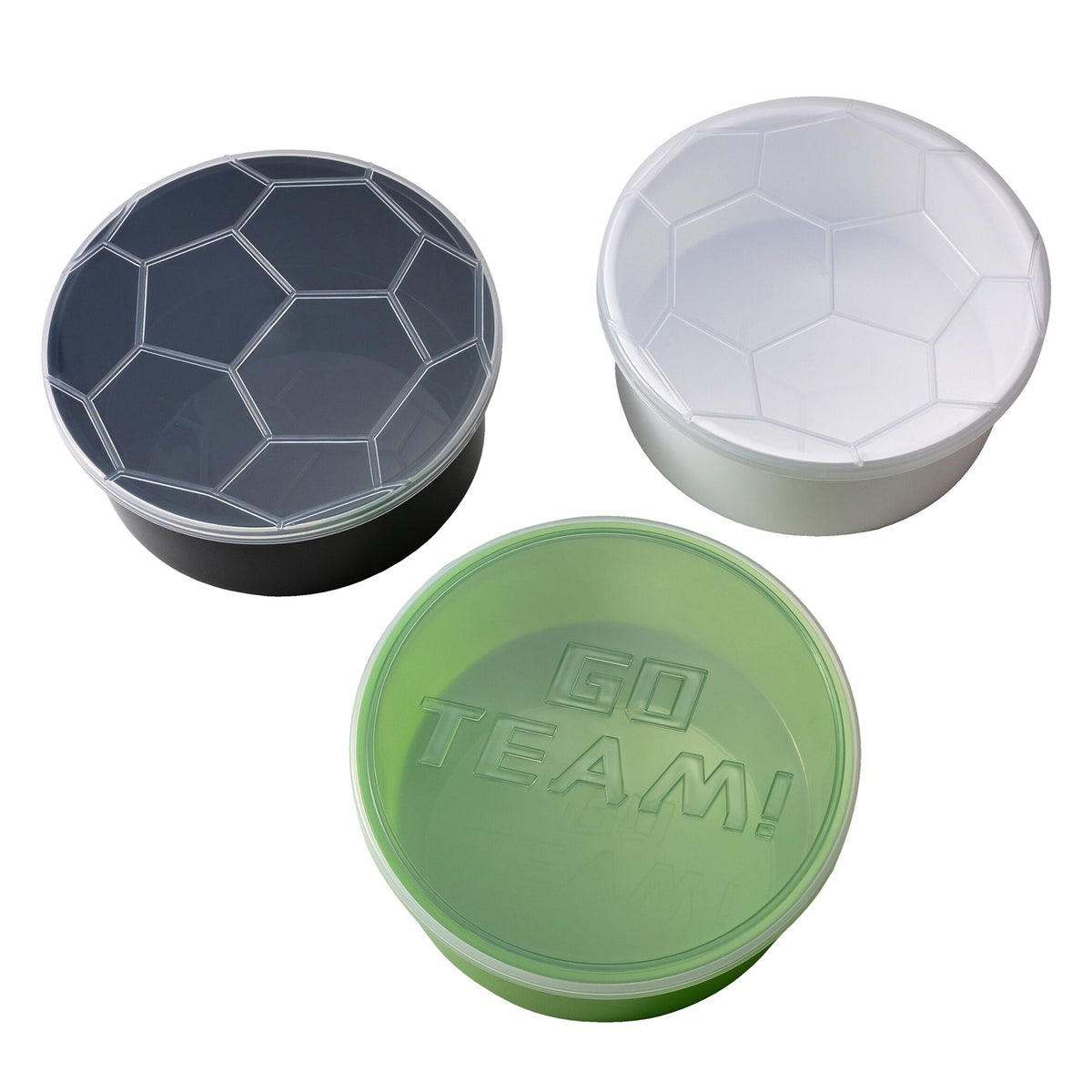 Snacklebox 3-Piece Mini Soccer Snack Containers