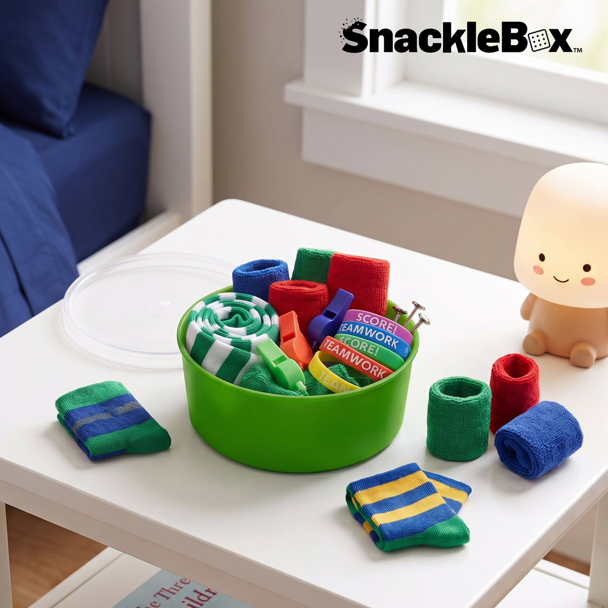 Snacklebox 3-Piece Mini Soccer Snack Containers