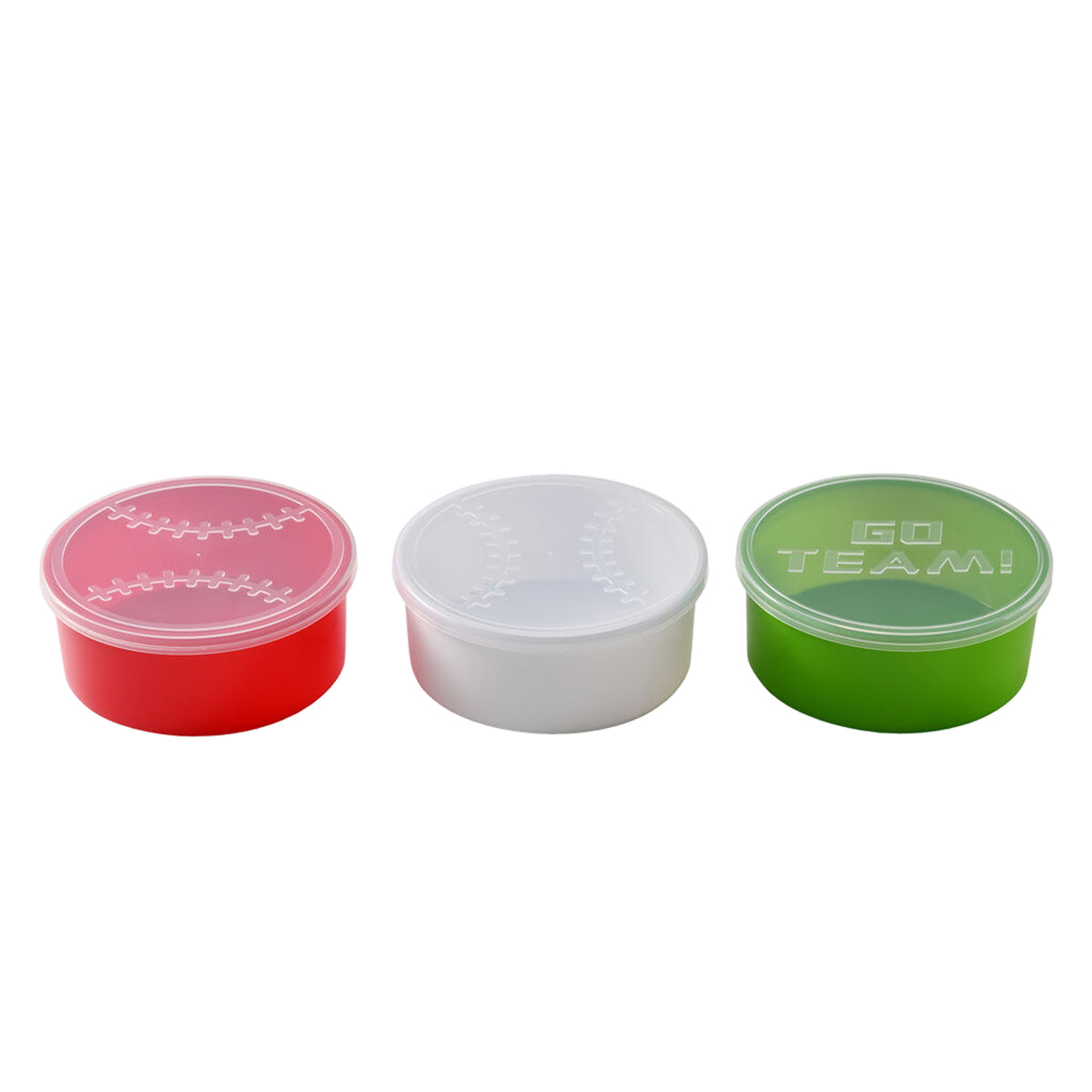 Snacklebox 3-Piece Mini Baseball Snack Containers