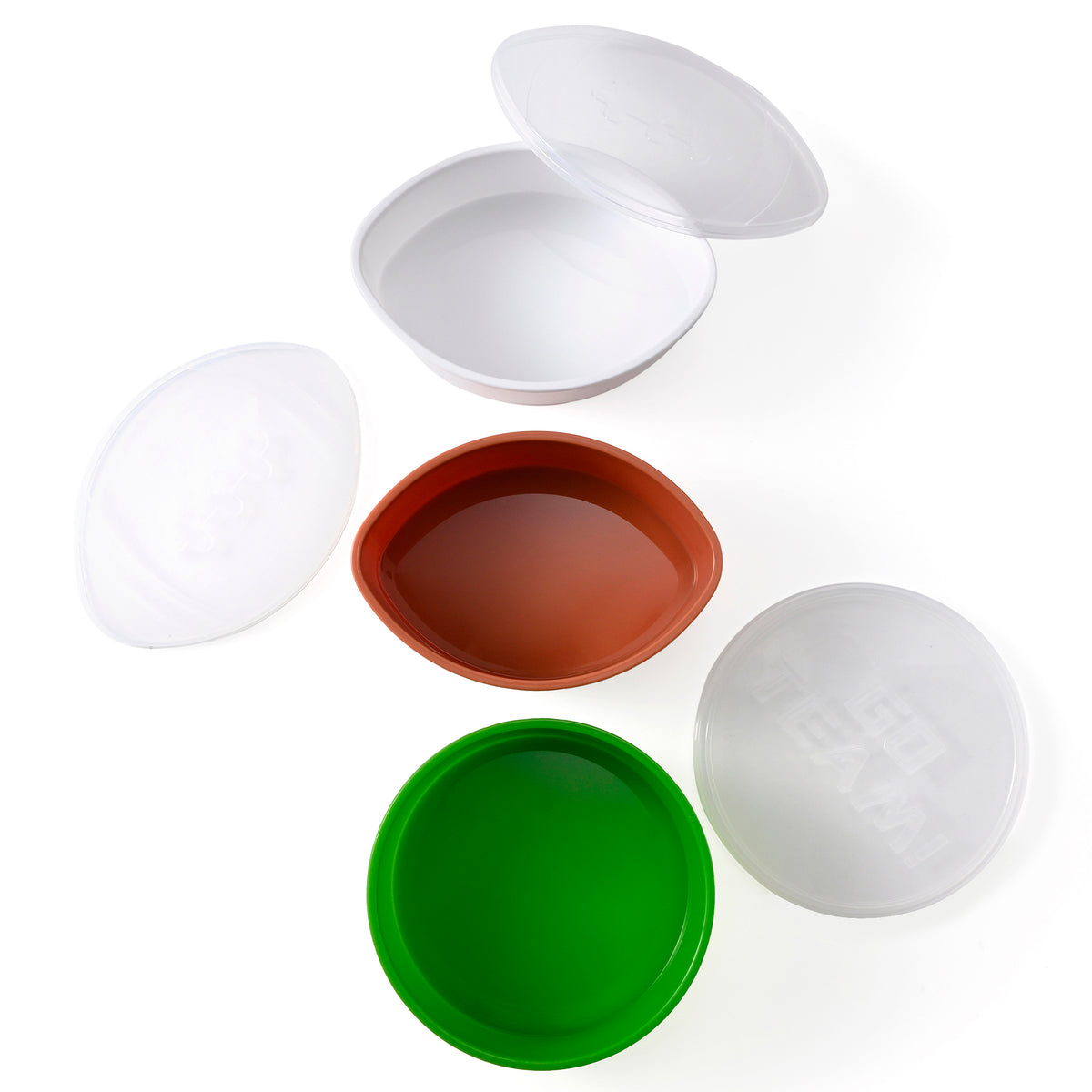 Snacklebox 3-Piece Mini Football Snack Containers