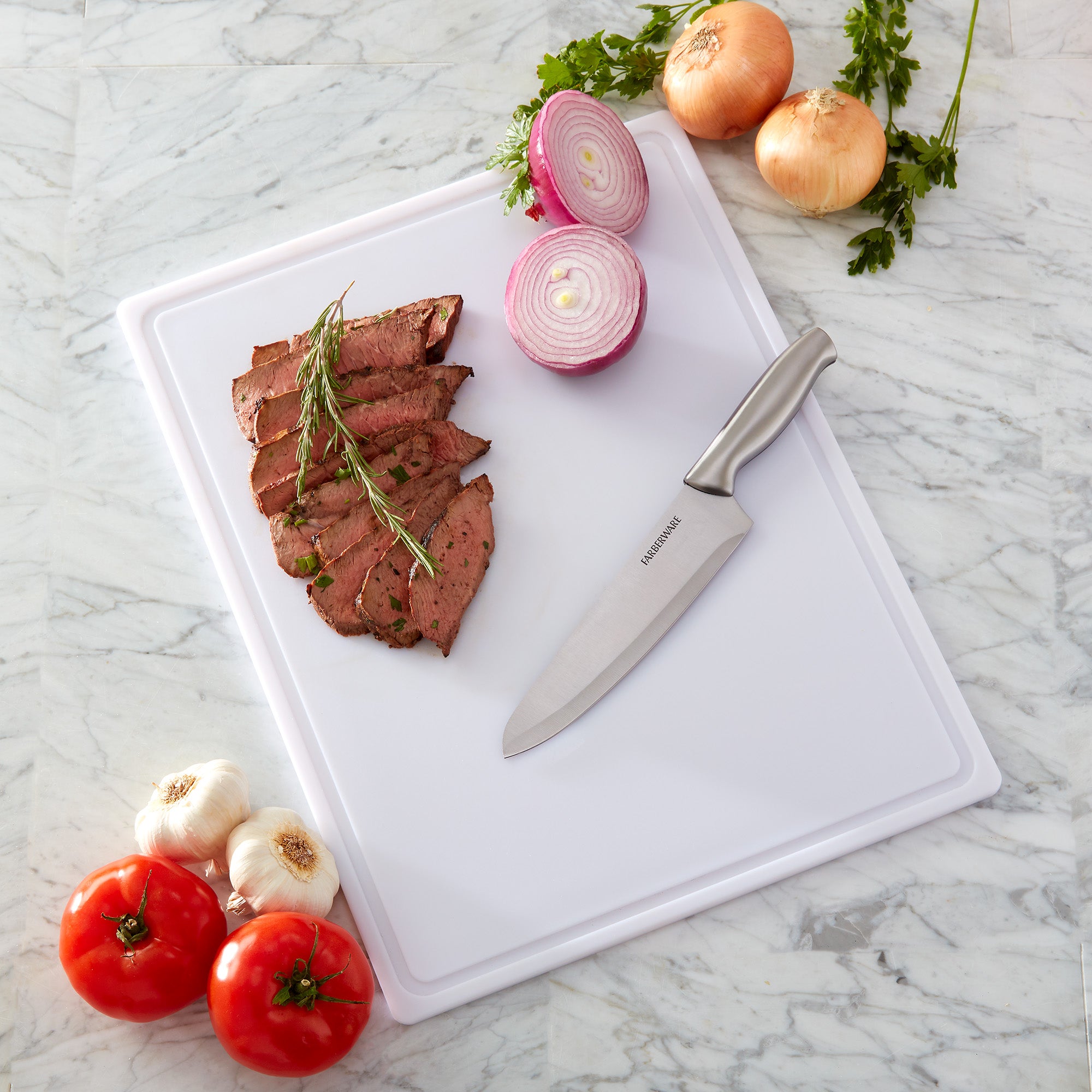 Poly Cutting Board with Trench, 15″x20″