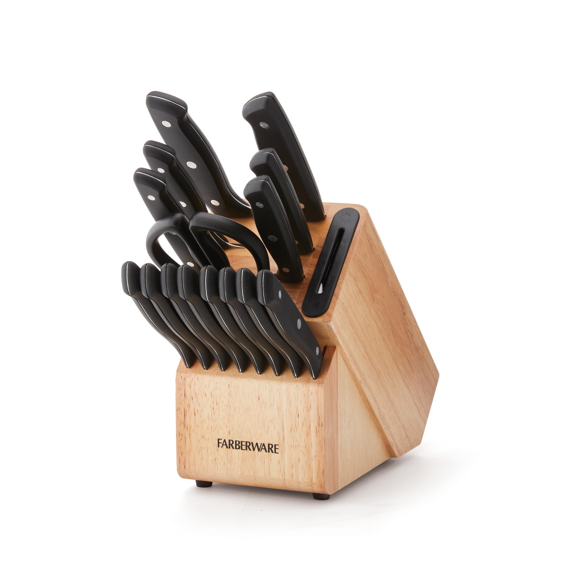 Edgekeeper Triple Riveted Knife Set with Block, 16-Piece